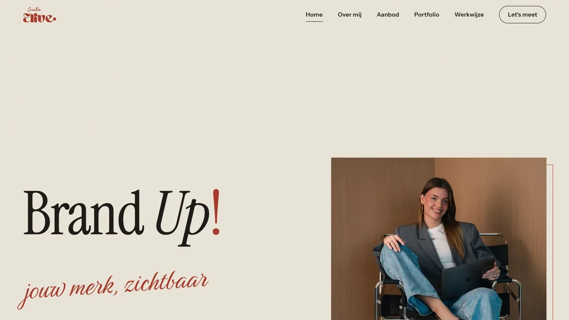 Elive Creative: eigen merk, eigen website