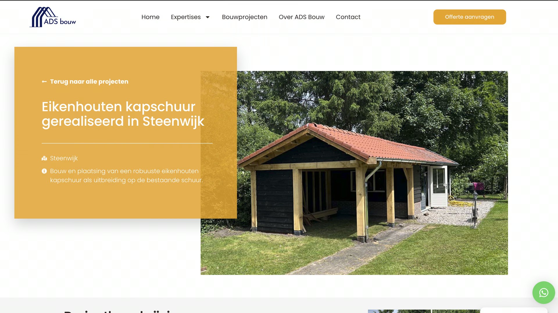 Website voor ADS Bouw