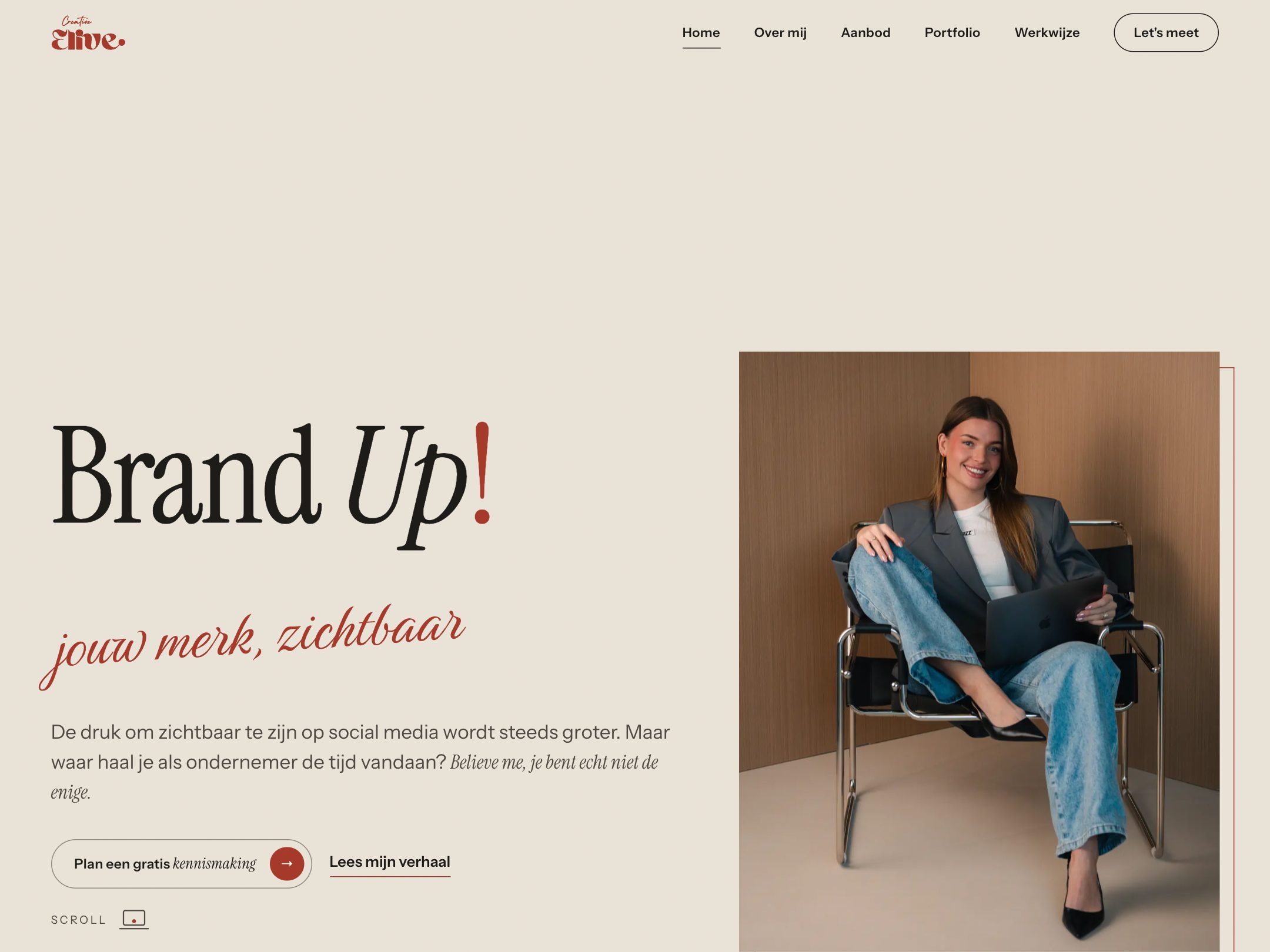 Website voor Elive Creative